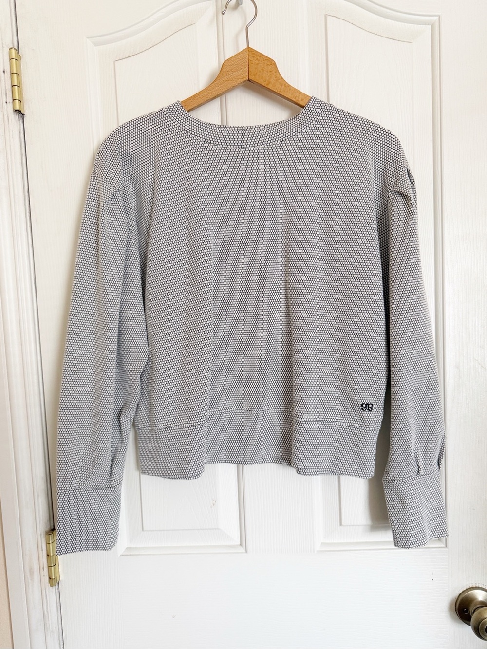 Albion Fit Serena Honeycomb Puff Shoulder Long Sleeve Top size L - Picture 2 of 7